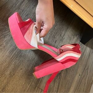 Unique Vintage Pink Heels